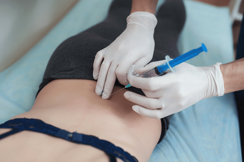 Blocage dans l'ostéochondrose lombaire