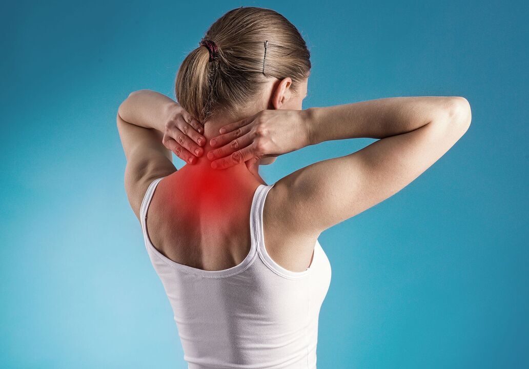 Symptômes de l'ostéochondrose cervicale